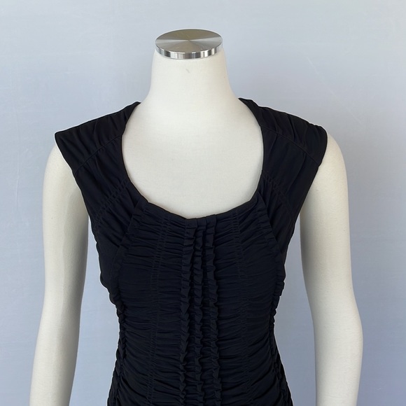 WHBM  Extended Sleeve Ruched Ruffle Top Size Small - Picture 6 of 14